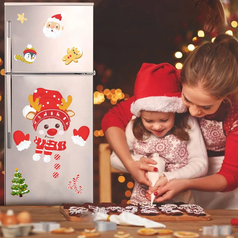 Cute Christmas Window Wall Stickers Christmas Style Home Decorations Lovely Creative Removable Snowman Refrigerator Stickers
Cute Christmas Window Wall Stickers Christmas Style Home Decorations Lovely Creative Removable Snowman Refrigerator Stickers