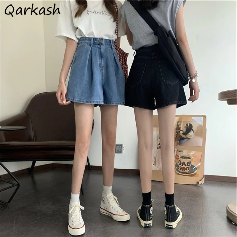 Women Shorts Denim Summer Casual Short Retro Summer High Waist Button Zipper Loose Korean Style Ulzzang Leisure Fashion Chic New
Women Shorts Denim Summer Casual Short Retro Summer High Waist Button Zipper Loose Korean Style Ulzzang Leisure Fashion Chic New