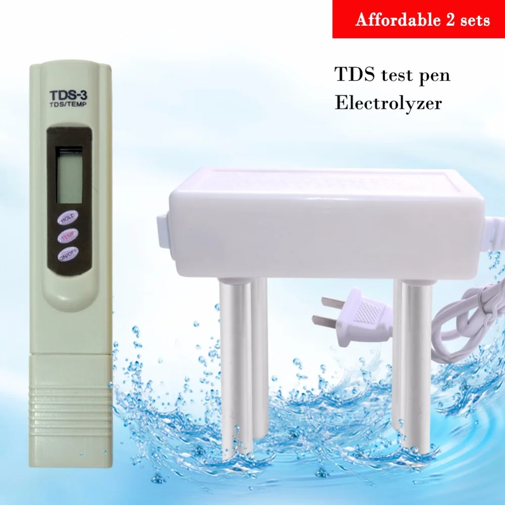 

yieryi New Black TDS Quality Water Electrolyzer Electrolysis And TDS Meter Arrive
