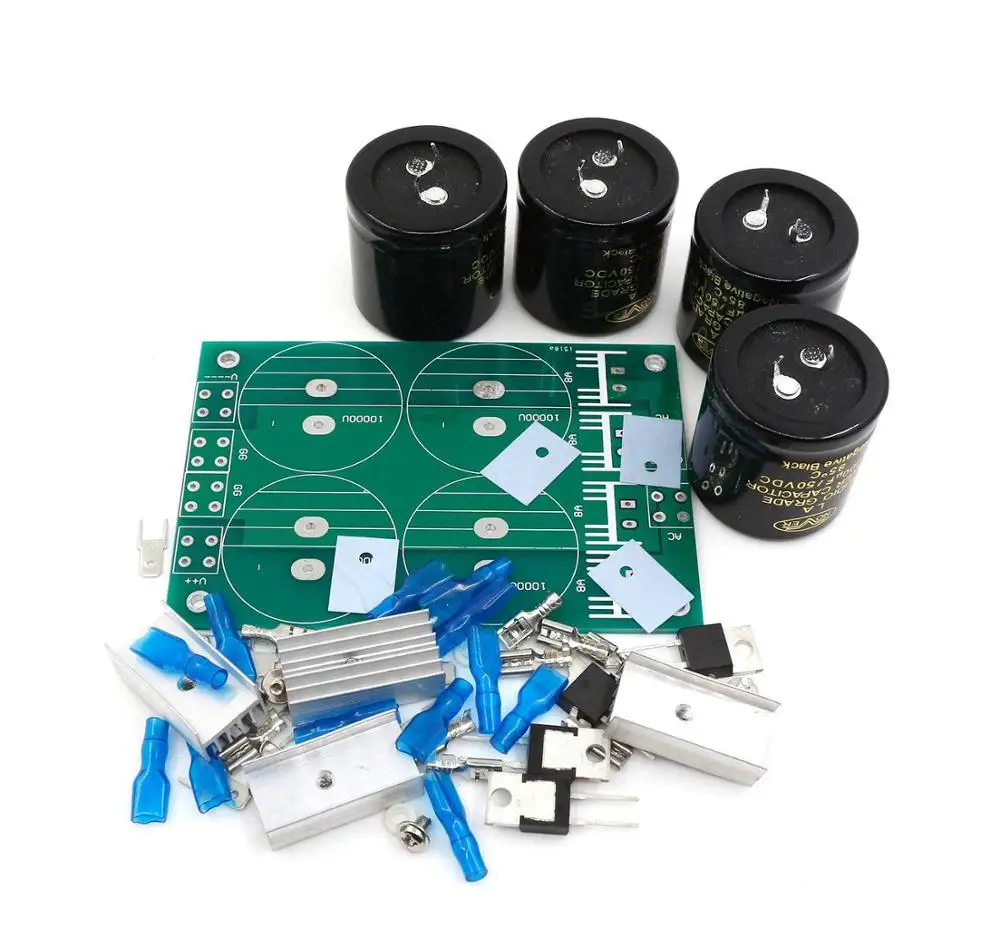 Hifi Power supply board / kit 4pcs NOVER 10000uf/50V Capacitors for amplifier | Электроника