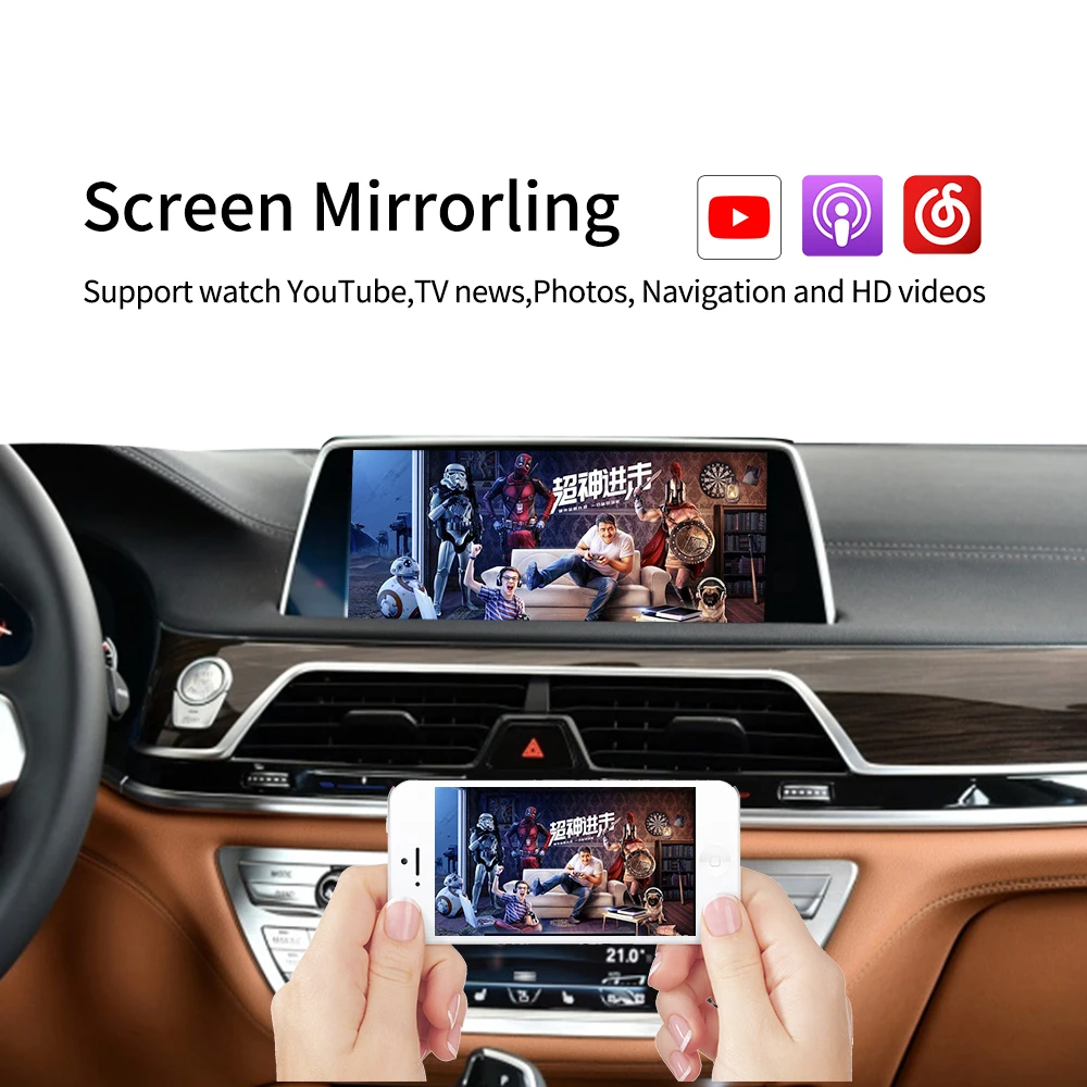 Wireless Apple Carplay Android Auto Mirrorlink Airplay Navigation Activator for BMW MINI X1 X3 X4 X5 X6 1-7 Series NBT EVO Host
Wireless Apple Carplay Android Auto Mirrorlink Airplay Navigation Activator for BMW MINI X1 X3 X4 X5 X6 1-7 Series NBT EVO Host