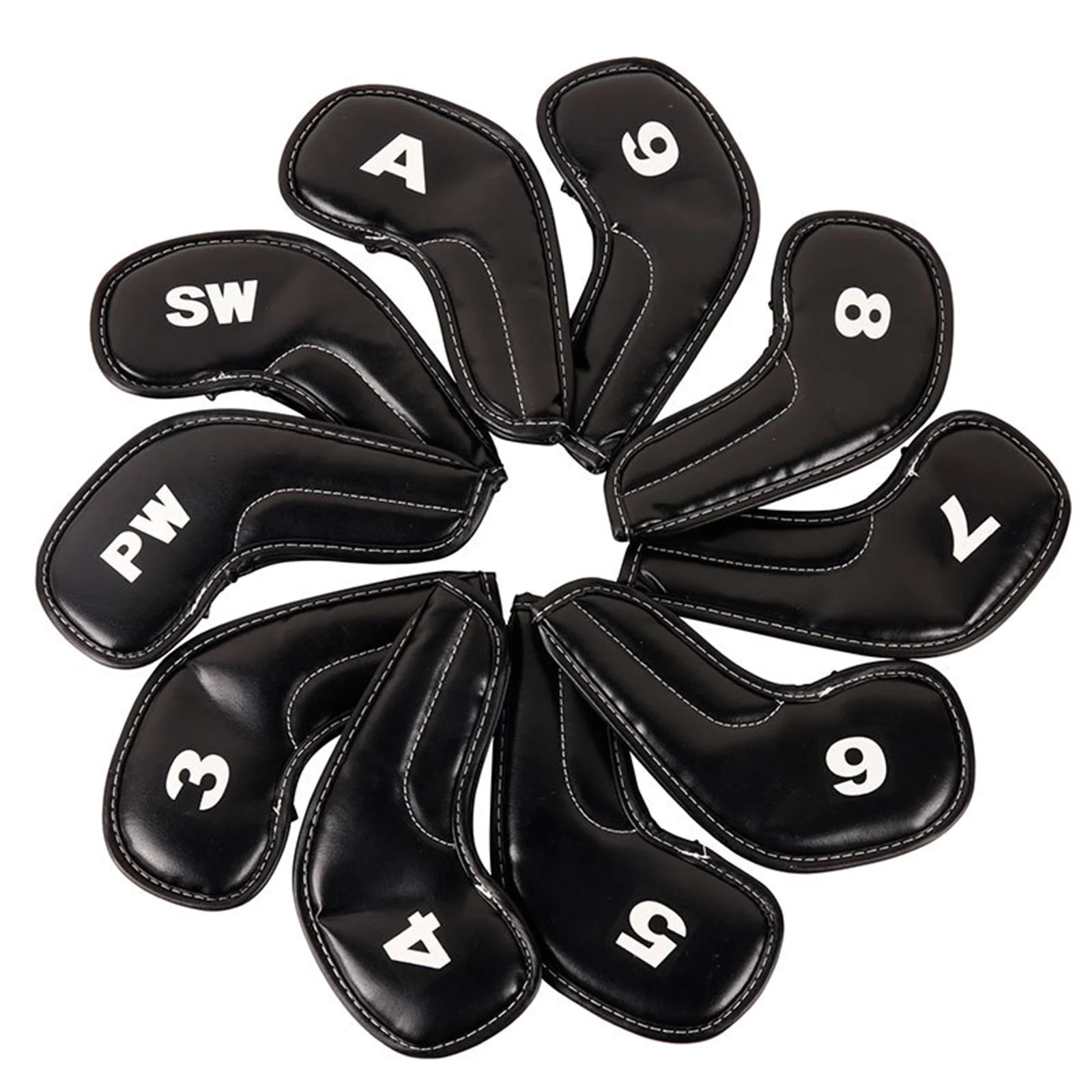 Golf Irons Club Head Covers Sports 10Pcs Golf Head Cover Black Golf Club Head Cover Fit Most Irons Club
Golf Irons Club Head Covers Sports 10Pcs Golf Head Cover Black Golf Club Head Cover Fit Most Irons Club