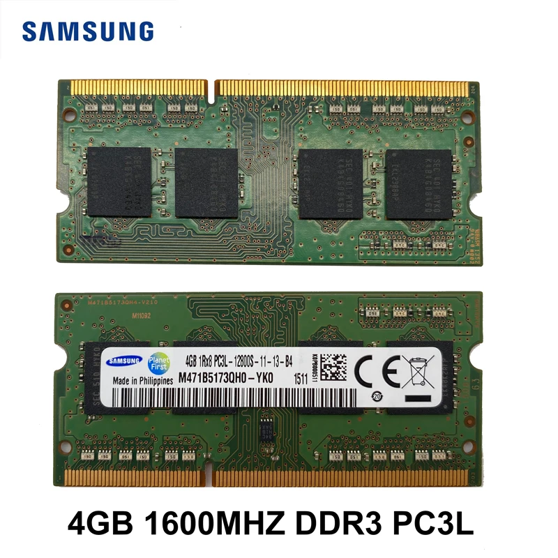 Samsung DDR3L оперативная память 4 ГБ 8 PC3L 12800S/10600S 1600 МГц 1333 1 35 V памяти ноутбука ноутбук
