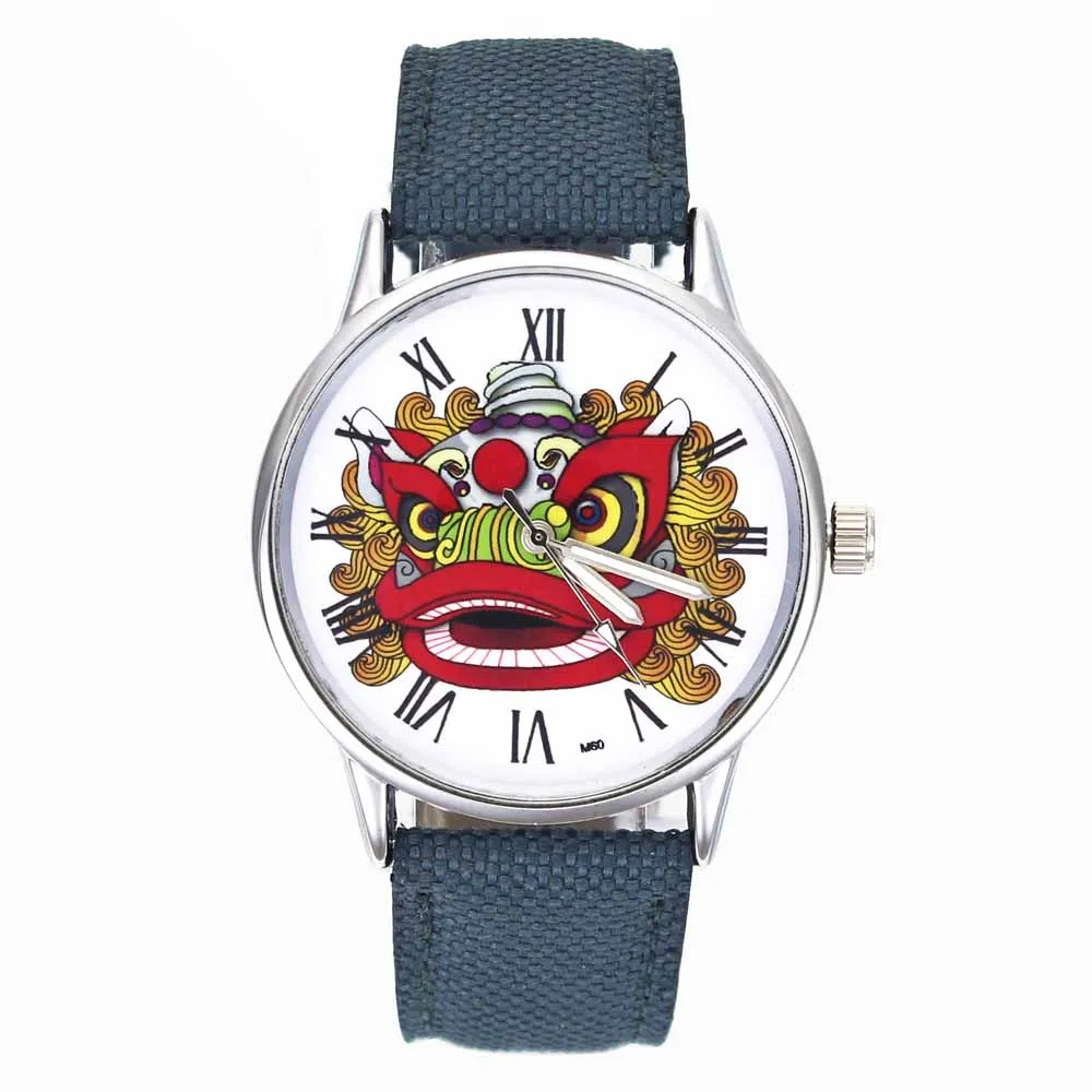 Dragon Lion Dance Play Chinese Style Pattern Watches for Women Men Fashion Canvas Band Unisex Casual Sport Quartz Wrist Watch
Dragon Lion Dance Play Chinese Style Pattern Watches for Women Men Fashion Canvas Band Unisex Casual Sport Quartz Wrist Watch