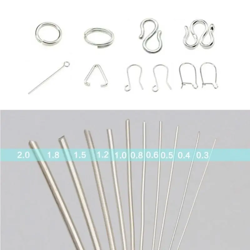 1 Meter 925 Sterling Silver Wire Jewelry Making 0.3/0.4/0.5/0.6/0.7/0.8/0.9/1/1.2mm Tarnish Resistant Silver Coil Wire
1 Meter 925 Sterling Silver Wire Jewelry Making 0.3/0.4/0.5/0.6/0.7/0.8/0.9/1/1.2mm Tarnish Resistant Silver Coil Wire