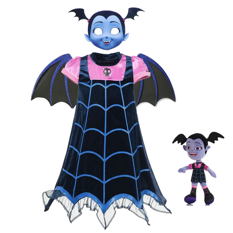 Детская одежда для косплея Vampirina для девочек, одежда для вечеринки на Хэллоуин, костюм вампира, платья для девочек, Карнавальная маска для ве...
Детская одежда для косплея Vampirina для девочек, одежда для вечеринки на Хэллоуин, костюм вампира, платья для девочек, Карнавальная маска для ве...