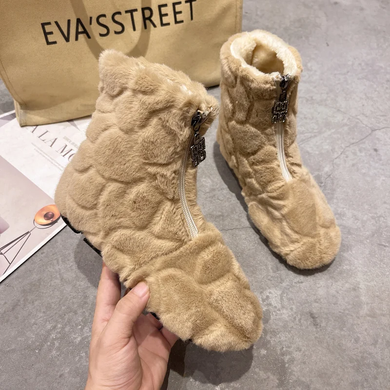 2022 Autumn and Winter New Women's Boots Suede Zipper Women's Round Toe Short Boots Ladies Outdoor and Nude Boots Casual Boots
2022 Autumn and Winter New Women's Boots Suede Zipper Women's Round Toe Short Boots Ladies Outdoor and Nude Boots Casual Boots