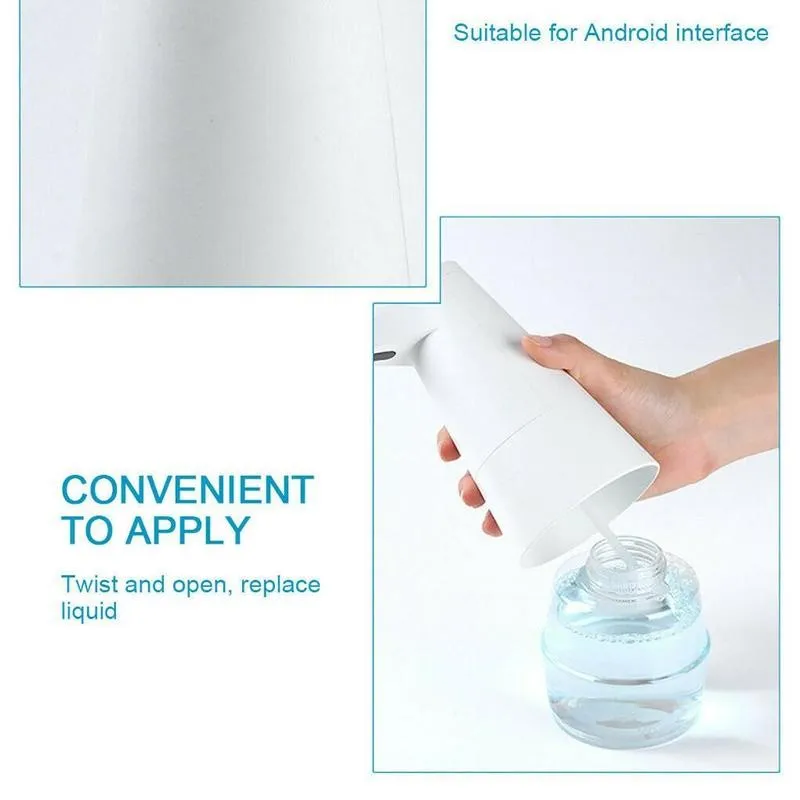 Rechargebale 330ml Capacity Automatic Soap Dispenser Sanitizer For Bathroom Dispenser Kitchen Sensor Hand Touchless Deterge H3Z7
Rechargebale 330ml Capacity Automatic Soap Dispenser Sanitizer For Bathroom Dispenser Kitchen Sensor Hand Touchless Deterge H3Z7