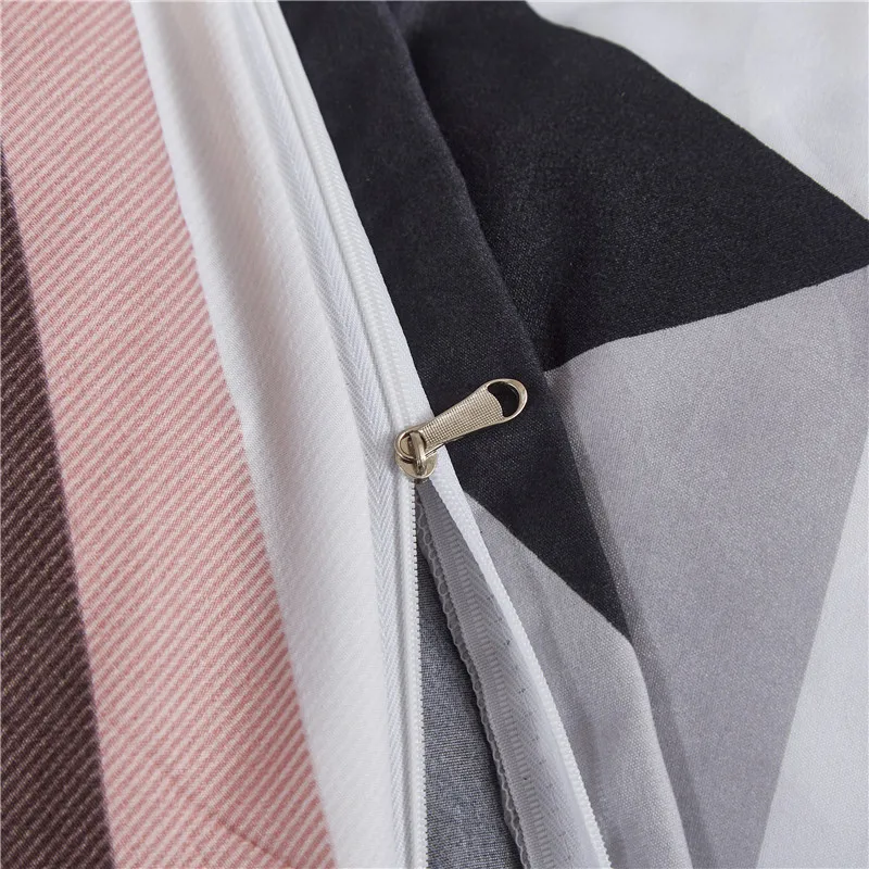 Geometric Striped Printed Duvet Cover Set With Pillowcase 2/3pc Home Decoration Queen/King Size Bedding Set 
Geometric Striped Printed Duvet Cover Set With Pillowcase 2/3pc Home Decoration Queen/King Size Bedding Set