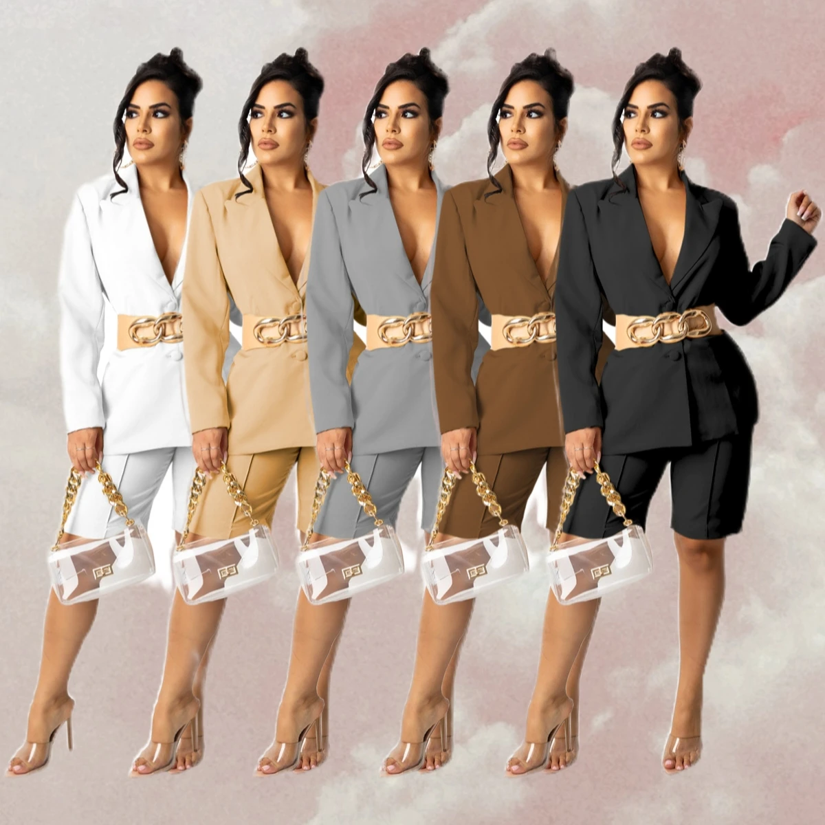 MUDAN Autumn Winter Streetwear Women's Set Long Sleeve Blazer Pants Suit Office Lady Tracksuit Two Piece Set Fitness Outfits
MUDAN Autumn Winter Streetwear Women's Set Long Sleeve Blazer Pants Suit Office Lady Tracksuit Two Piece Set Fitness Outfits