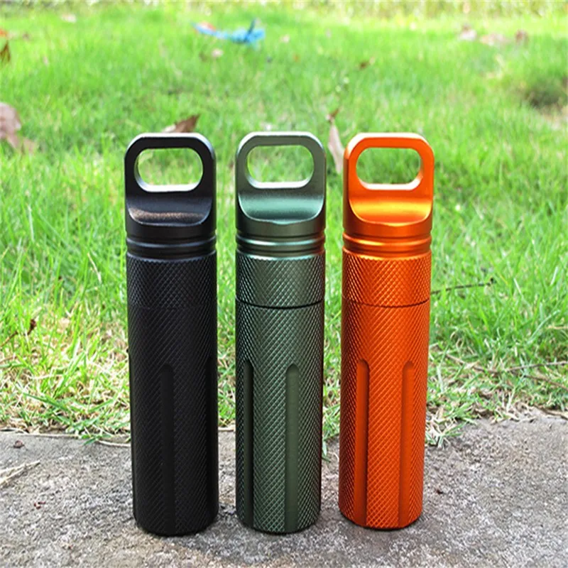 1x Medicine Bottle Aluminum E-D-C Survival Kit Waterproof Seal Bottle Capsule Storage Container Portable Case Waterproof Outdoor
1x Medicine Bottle Aluminum E-D-C Survival Kit Waterproof Seal Bottle Capsule Storage Container Portable Case Waterproof Outdoor