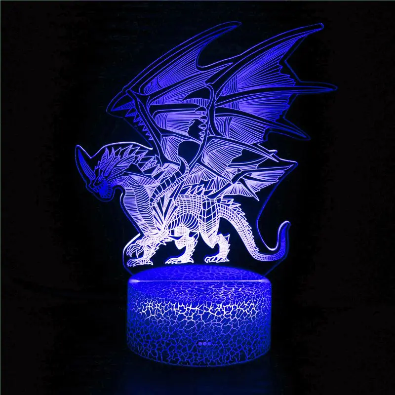 Dinosaur 3D LED Night Light Desk Nightlight Touch Remote Table Lamp Decor Gifts for Baby Kids Child Birthday Holiday Girl Friend
Dinosaur 3D LED Night Light Desk Nightlight Touch Remote Table Lamp Decor Gifts for Baby Kids Child Birthday Holiday Girl Friend