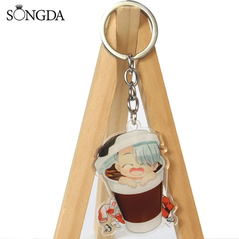 SONGDA New Yuri on Ice Victor Acrylic Keychain Cute Cartoon Key Ring Double Sided Key Chain Pendant Keyring Gift
SONGDA New Yuri on Ice Victor Acrylic Keychain Cute Cartoon Key Ring Double Sided Key Chain Pendant Keyring Gift