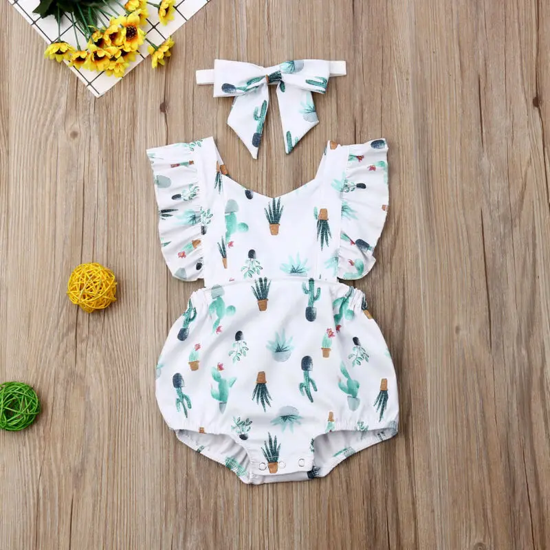 2019 Summer Newborn Infant Baby Girl Cactus Romper Jumpsuit Bodysuit Headband Clothes Outfit Lovely Baby girls bodysuit
2019 Summer Newborn Infant Baby Girl Cactus Romper Jumpsuit Bodysuit Headband Clothes Outfit Lovely Baby girls bodysuit