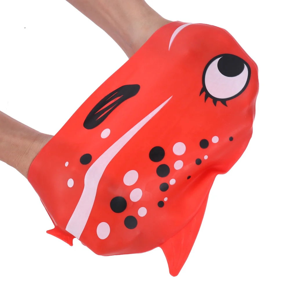 Lovely Elastic Cartoon Fish Design Swim Cap Kid's Silicone Swimming Cap for Boys and Girls )
Lovely Elastic Cartoon Fish Design Swim Cap Kid's Silicone Swimming Cap for Boys and Girls )