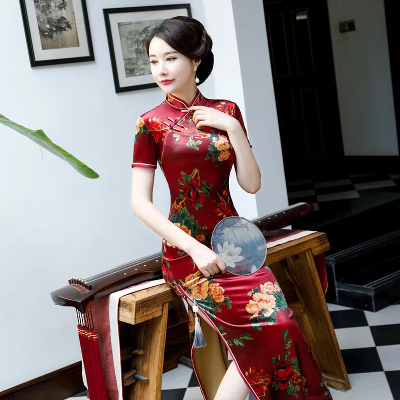 New Design Stylish Chinese Traditional Qipao Dress Long Cheongsam Elegant китайское платье Slim Daily Ципао Daily Home Wear плат
New Design Stylish Chinese Traditional Qipao Dress Long Cheongsam Elegant китайское платье Slim Daily Ципао Daily Home Wear плат