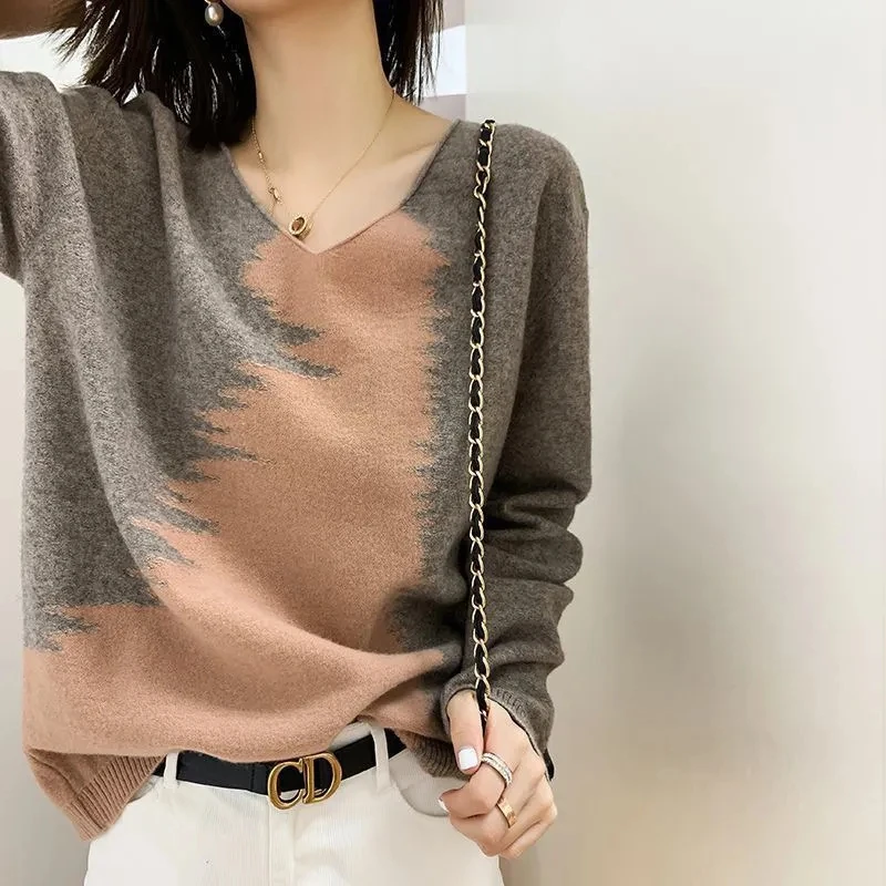 Women Sweater Autumn Winter Clothes Long Sleeve Korean Fashion Knitting Blouse Pullover Aesthetic Tops Striped Loose Plus Size
Women Sweater Autumn Winter Clothes Long Sleeve Korean Fashion Knitting Blouse Pullover Aesthetic Tops Striped Loose Plus Size