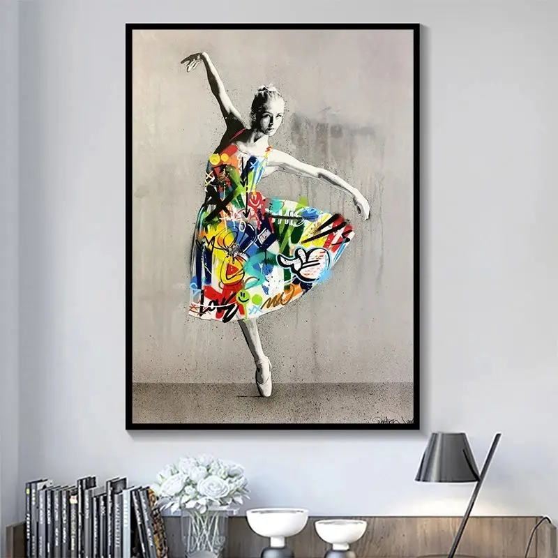 Graffiti Art Dancing Women Canvas Painting Posters and Prints Wall Art Pictures for Living Room Home Decoration Cuadros Unframed
Graffiti Art Dancing Women Canvas Painting Posters and Prints Wall Art Pictures for Living Room Home Decoration Cuadros Unframed