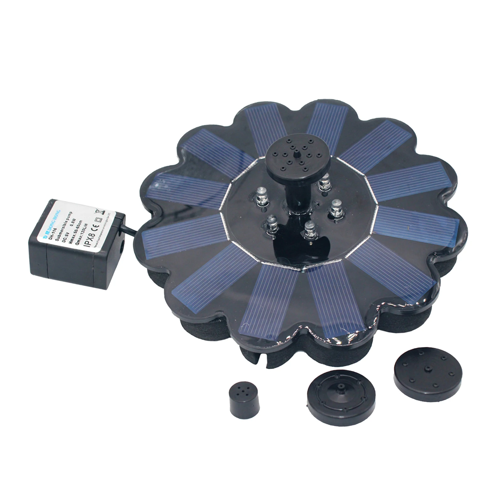 Petal Shape Solar Panel Powered Fountain Pump LED Lights for Garden Fish Tank Patio Lawn Terraces
Petal Shape Solar Panel Powered Fountain Pump LED Lights for Garden Fish Tank Patio Lawn Terraces