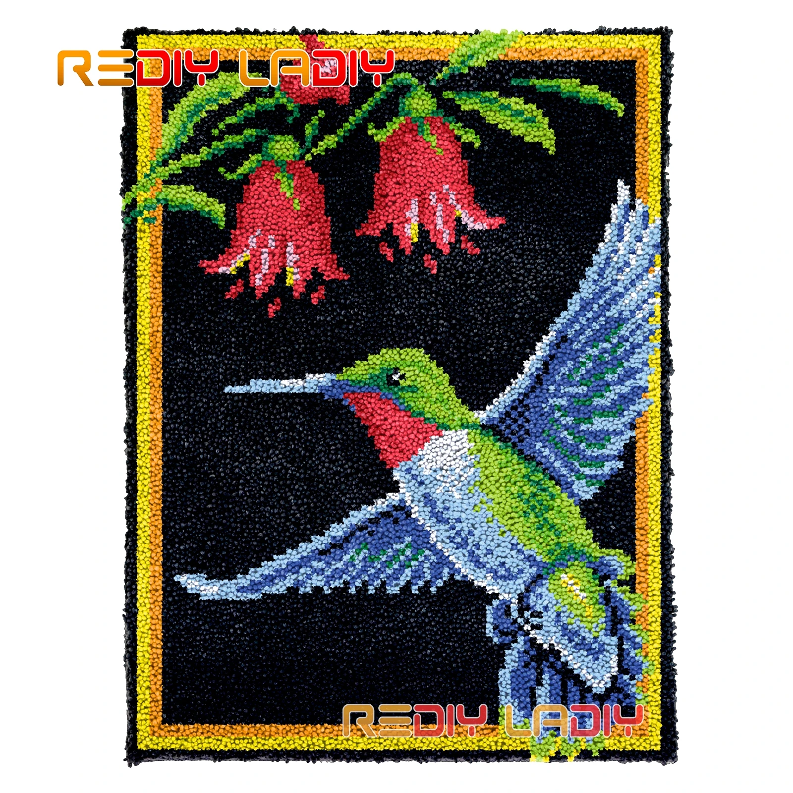 Latch Hook Rug Hummingbird DIY Carpet Rug Kits Chunky Yarn Cushion Crocheting Wall Tapestry Knitted Floor Mat Arts & Crafts
Latch Hook Rug Hummingbird DIY Carpet Rug Kits Chunky Yarn Cushion Crocheting Wall Tapestry Knitted Floor Mat Arts & Crafts