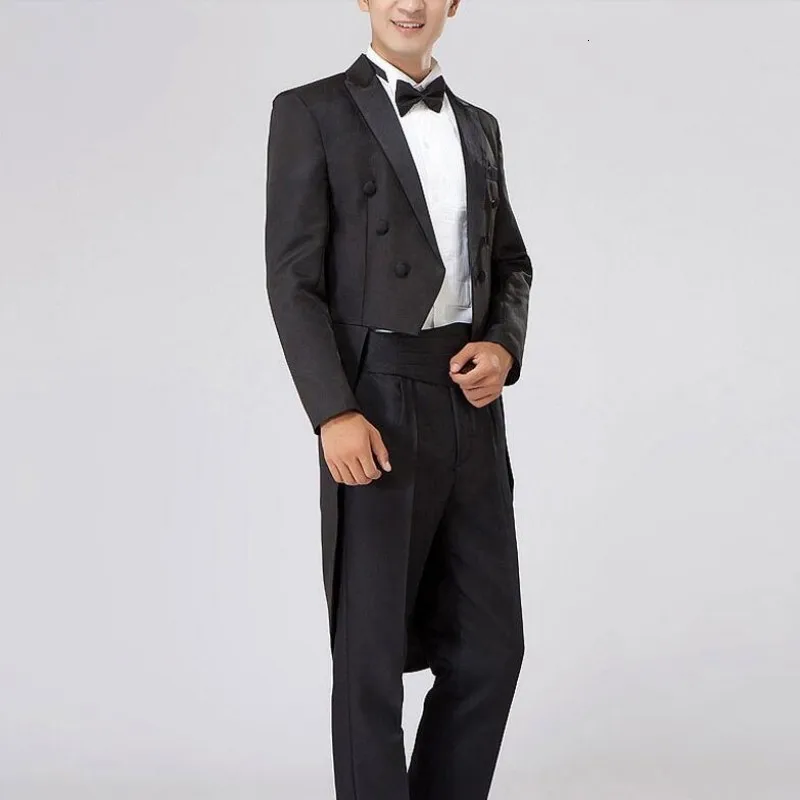 Hot Sale New Fashion Formal Mens 4 Suits Swallowtail Tailcoat Costume Jacket Lapel Party Wedding Pants White Black Free Size
Hot Sale New Fashion Formal Mens 4 Suits Swallowtail Tailcoat Costume Jacket Lapel Party Wedding Pants White Black Free Size