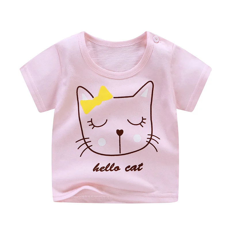 Boys Girls Summer T-shirt New Cotton Tops Kids Clothing Toddler Fashion T-shirt Cute 1-6Y Children Play Clothes
Boys Girls Summer T-shirt New Cotton Tops Kids Clothing Toddler Fashion T-shirt Cute 1-6Y Children Play Clothes