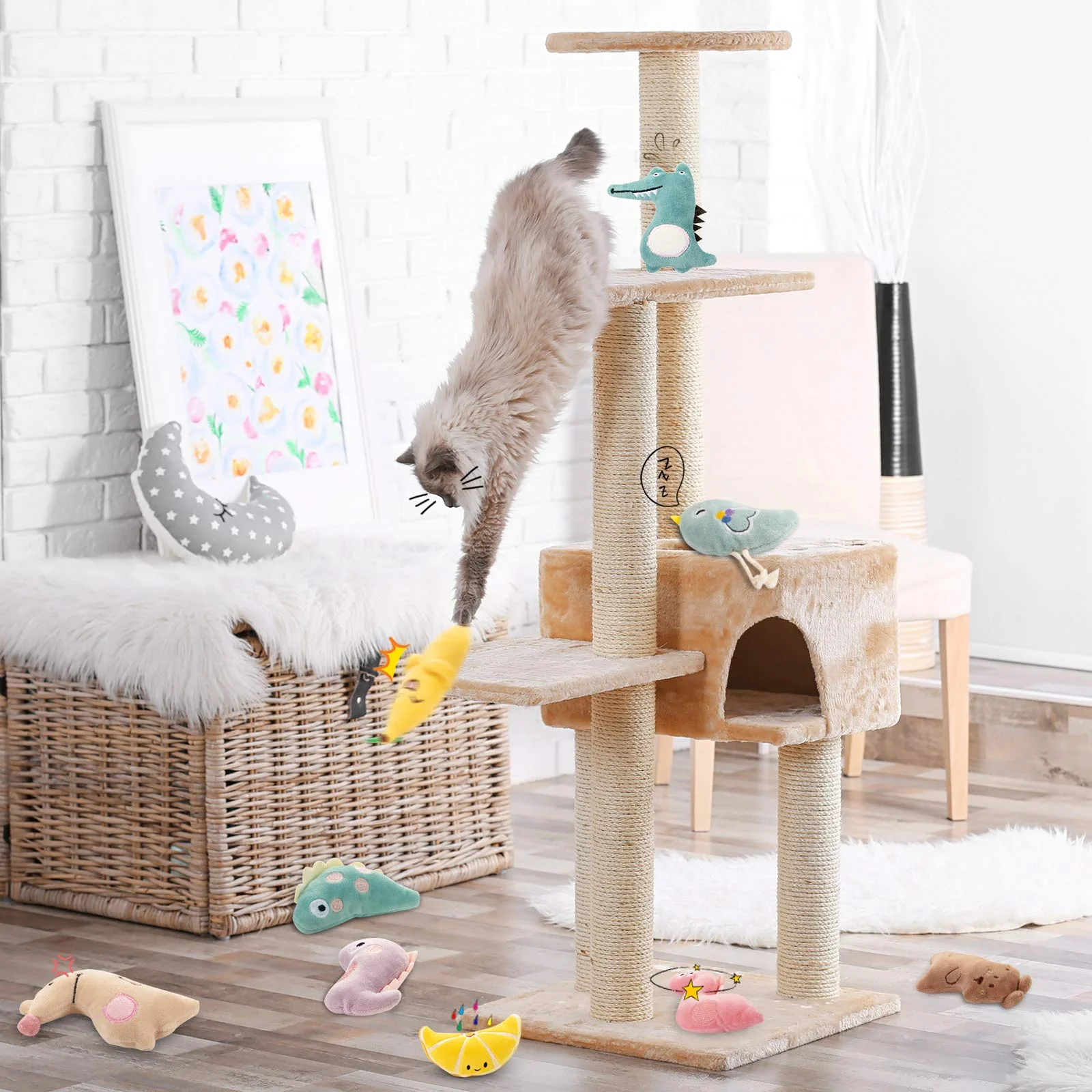 Cat Toy Catnip Interactive Plush Stuffed Chew Pet Toys Claw Funny Cat Mint Soft Teeth Cleaning Toy For Cat Kitten Pet Products
Cat Toy Catnip Interactive Plush Stuffed Chew Pet Toys Claw Funny Cat Mint Soft Teeth Cleaning Toy For Cat Kitten Pet Products