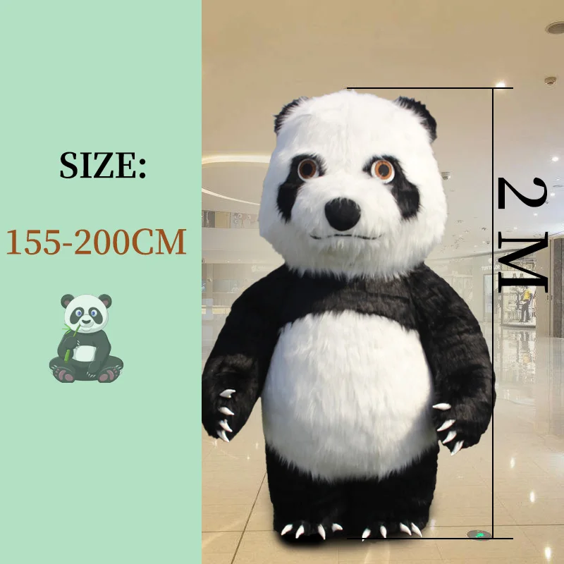 

3m Ininflatable Plush Giant Polar Bear Panda Doll Mascot Costume Shopping Mall Promotion Animation Performers Wear Props Clothes