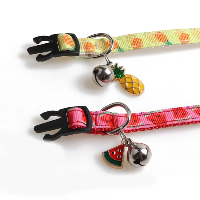 Adjustable Cat Dog Collars With Bell Pineapple Watermelon Cherry Pattern Neck Ring Safety Fruit Pet Collar Cute Pet Neck Strap
Adjustable Cat Dog Collars With Bell Pineapple Watermelon Cherry Pattern Neck Ring Safety Fruit Pet Collar Cute Pet Neck Strap