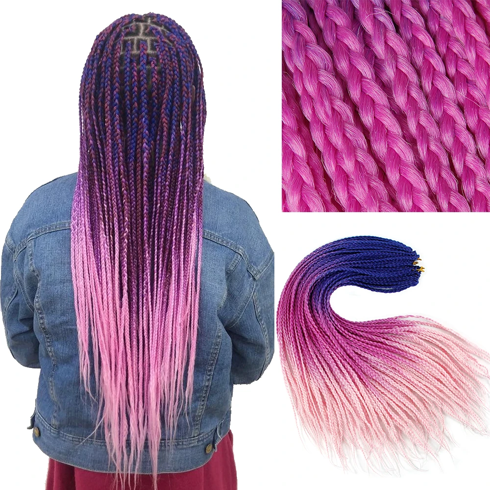 Synthetic Crochet Hair Box Braids Ombre Hair 24 Inches Long Braiding Hair Extension Heat Resistant Fiber For Braids Afro Braids
Synthetic Crochet Hair Box Braids Ombre Hair 24 Inches Long Braiding Hair Extension Heat Resistant Fiber For Braids Afro Braids