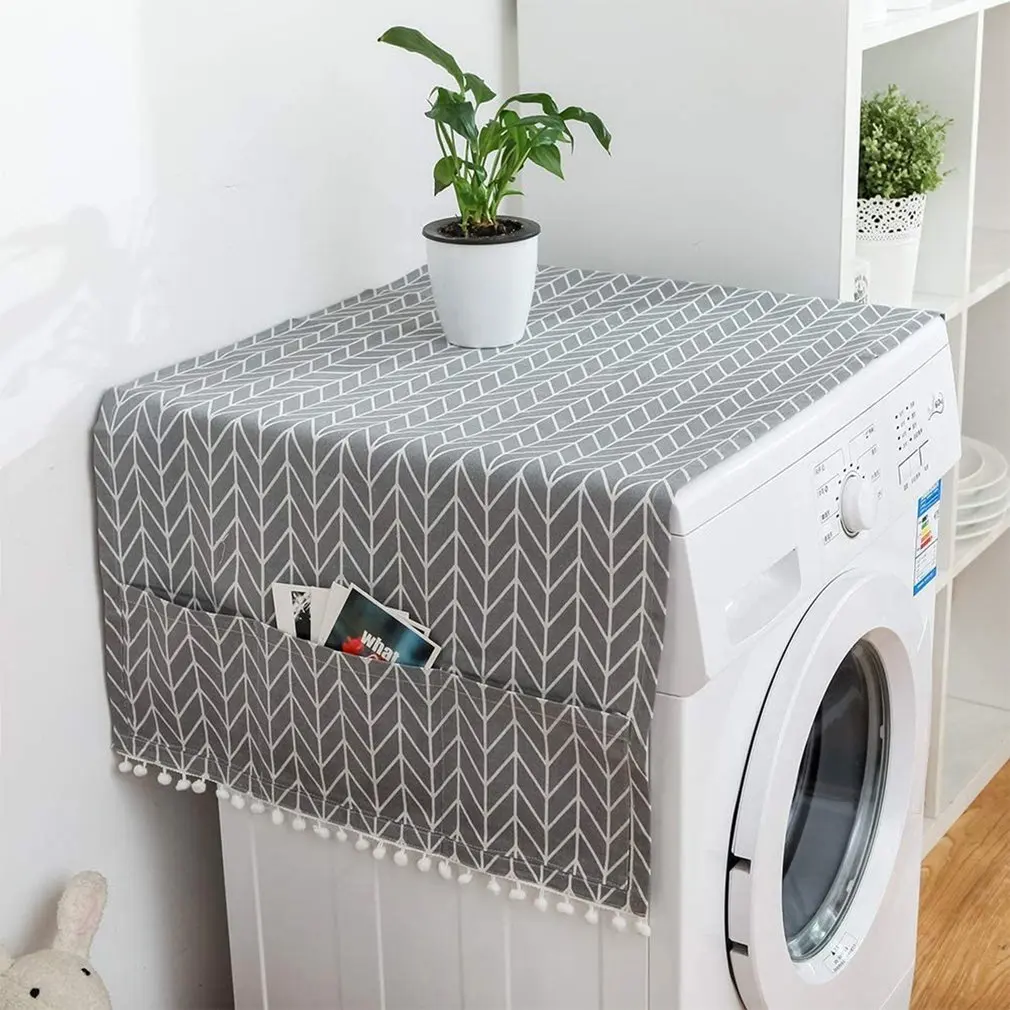Washing Machine Dust Cover Single Door Refrigerator Dust Cover Cloth Machine Multi Pocket Storage Bag Geometry Shape
Washing Machine Dust Cover Single Door Refrigerator Dust Cover Cloth Machine Multi Pocket Storage Bag Geometry Shape