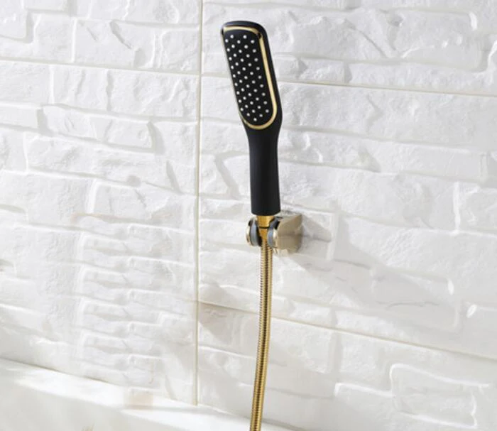 Toilet Gold and black Hand held Shower Shattaf Spray Douche kit Jet & abs Golden Holder & 1.5m Hose BD458
Toilet Gold and black Hand held Shower Shattaf Spray Douche kit Jet & abs Golden Holder & 1.5m Hose BD458