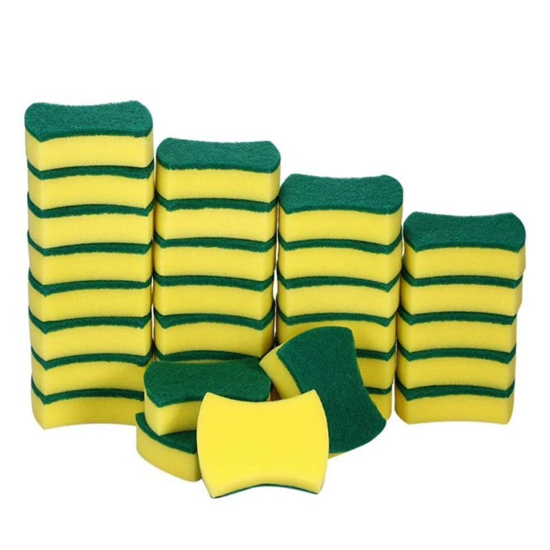 30pcs Multi-purpose Double-faced Sponge Scouring Pads Dish Washing Scrub Sponge Stains Removing Cleaning Scrubber Brush for Kitc
30pcs Multi-purpose Double-faced Sponge Scouring Pads Dish Washing Scrub Sponge Stains Removing Cleaning Scrubber Brush for Kitc