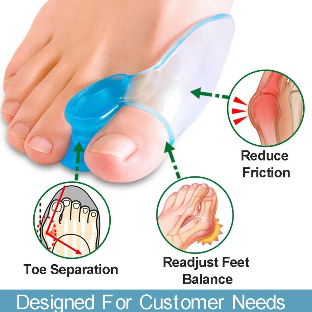 New 2pcs Big Toe Separator Bone Corrector Straightener Fingers Bunion Silicone Foot Feet Gel Adjuster Protector Massager B1A1
New 2pcs Big Toe Separator Bone Corrector Straightener Fingers Bunion Silicone Foot Feet Gel Adjuster Protector Massager B1A1