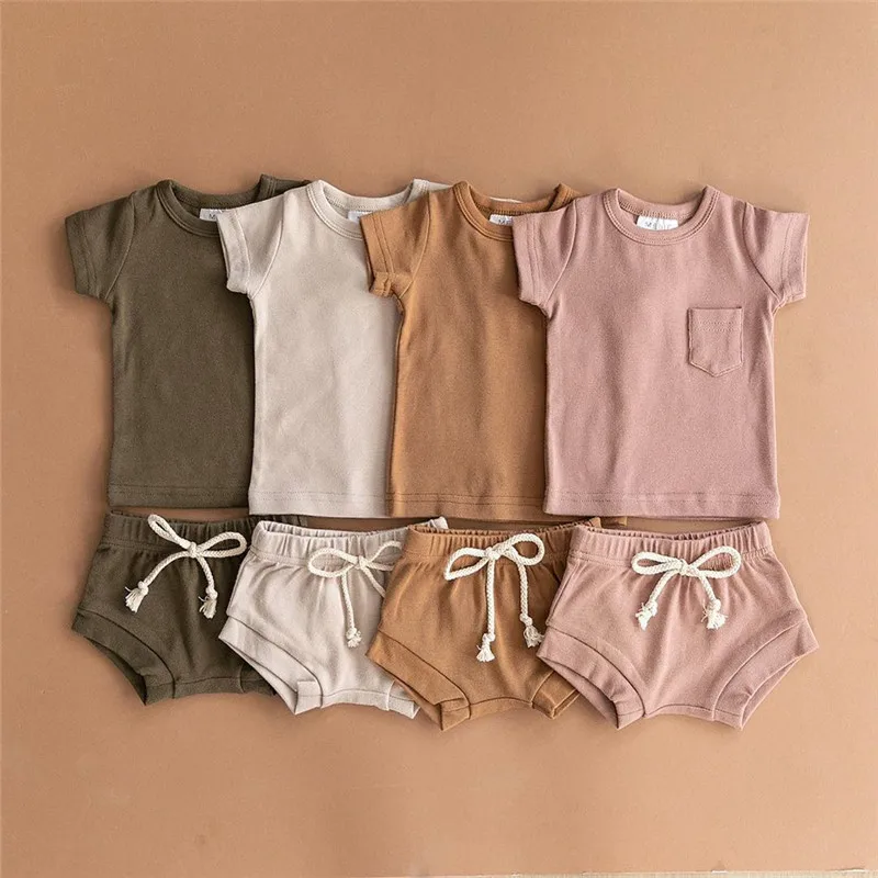 Summer Toddler Baby Boys Girls Suits Cotton Kids Outfits Children Girl Clothing Set Newborn T-shirts Tops+Shorts Tracksuits
Summer Toddler Baby Boys Girls Suits Cotton Kids Outfits Children Girl Clothing Set Newborn T-shirts Tops+Shorts Tracksuits