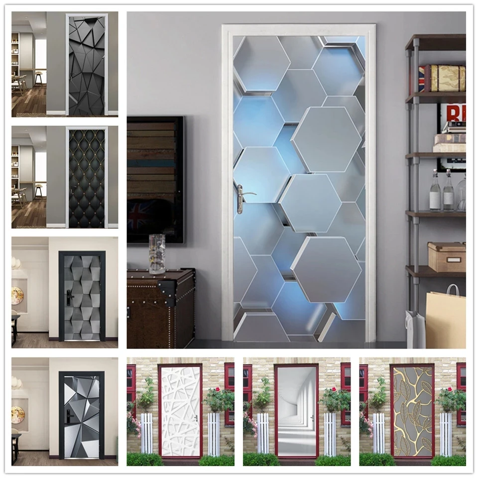 Print Art Picture 3D Hexagon Door Sticker DIY Home Decor Decals Self Adhesive Wallpaper Waterproof Mural For Bedroom Renovation
Print Art Picture 3D Hexagon Door Sticker DIY Home Decor Decals Self Adhesive Wallpaper Waterproof Mural For Bedroom Renovation