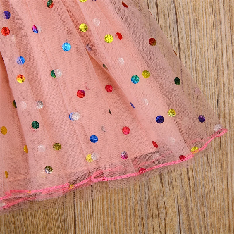 2021 Baby Girl Short Sleeve Party Dress Colorful Polka Dot Pattern Printing Ruffle Princess Dress Toddler Birthdays Clothes
2021 Baby Girl Short Sleeve Party Dress Colorful Polka Dot Pattern Printing Ruffle Princess Dress Toddler Birthdays Clothes