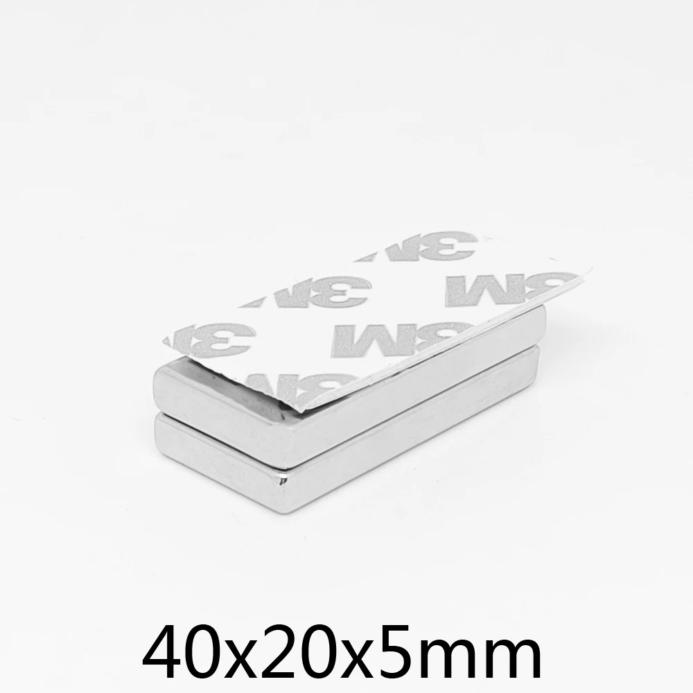 1/2/5/10/15PCS 40x20x5mm Sheet Rare Earth Neodymium Magnet With 3M Self - Adhesive 40*20*5 Block Strong Powerful Magnets 40x20x5
1/2/5/10/15PCS 40x20x5mm Sheet Rare Earth Neodymium Magnet With 3M Self - Adhesive 40*20*5 Block Strong Powerful Magnets 40x20x5