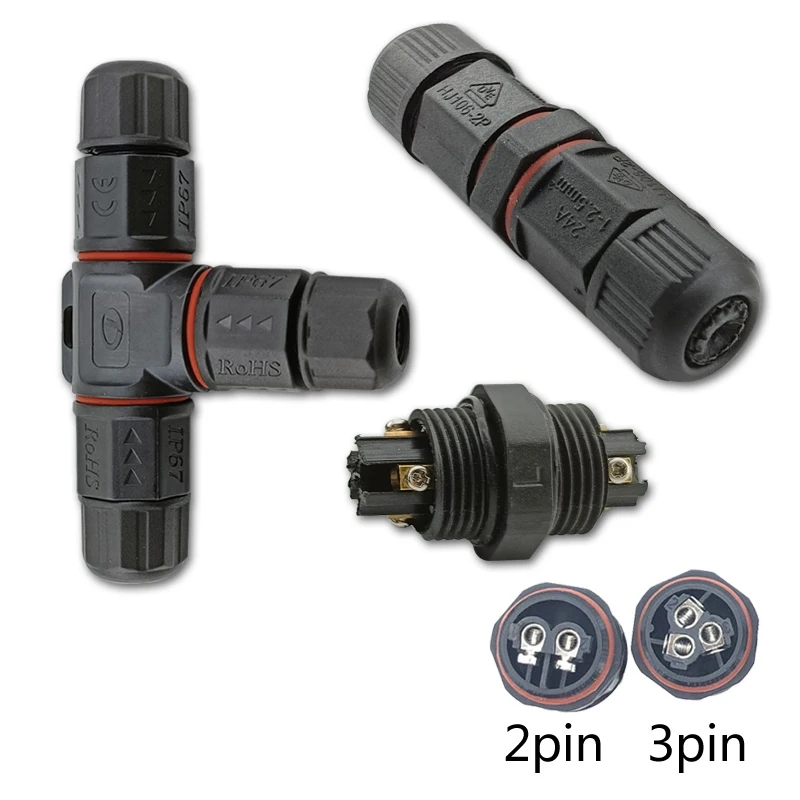 2/5pcs IP67 Waterproof Connector 2 Pin 3 Pin Electrical Terminal Adapter Wire Connector Screw Pin Connector LED Light
2/5pcs IP67 Waterproof Connector 2 Pin 3 Pin Electrical Terminal Adapter Wire Connector Screw Pin Connector LED Light