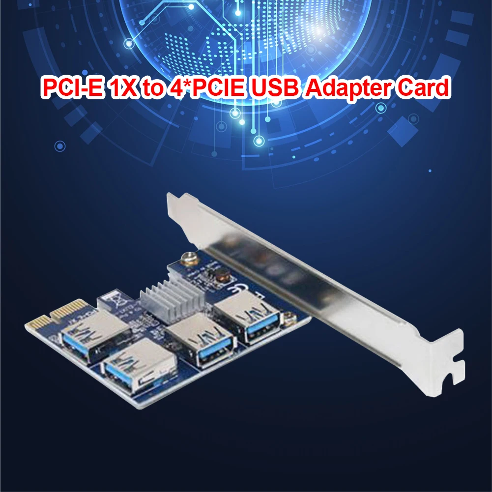 BTC Mining Expansion Card PCI-E To PCI-E Adapter 1 Turn 4 PCI-Express Slot 1x To16x USB3.0 Special Riser Card Extender Converter
BTC Mining Expansion Card PCI-E To PCI-E Adapter 1 Turn 4 PCI-Express Slot 1x To16x USB3.0 Special Riser Card Extender Converter
