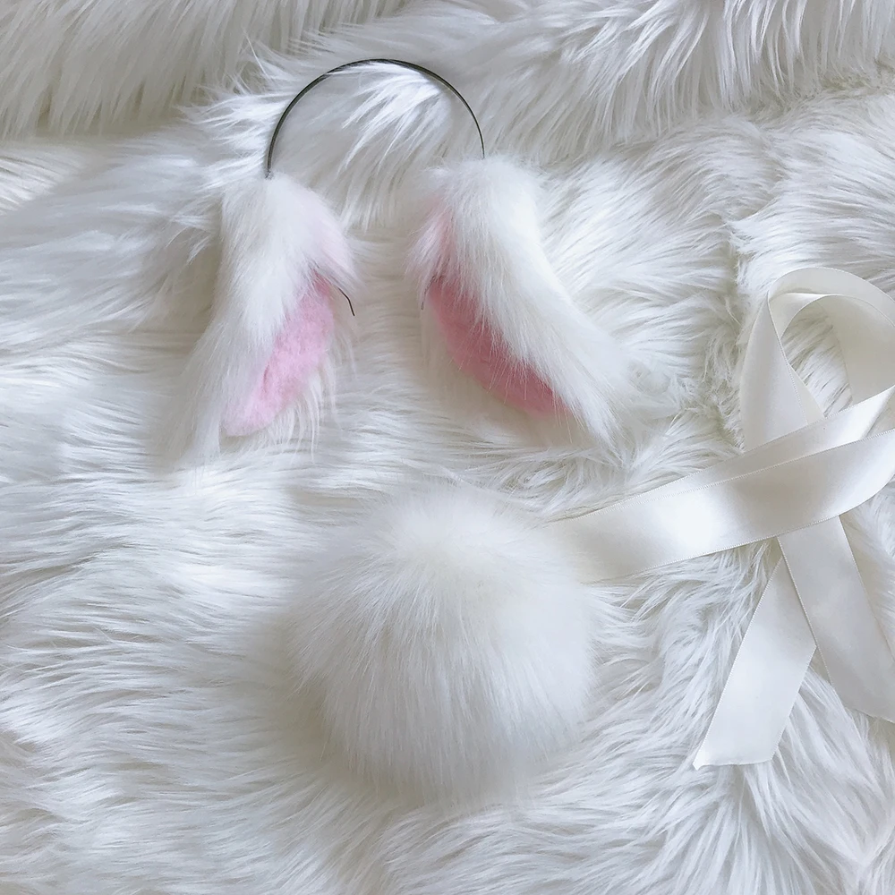 Hand made Cosplay accessories dog sheep ears Lolita with rabbit hair band headdress tail
Hand made Cosplay accessories dog sheep ears Lolita with rabbit hair band headdress tail