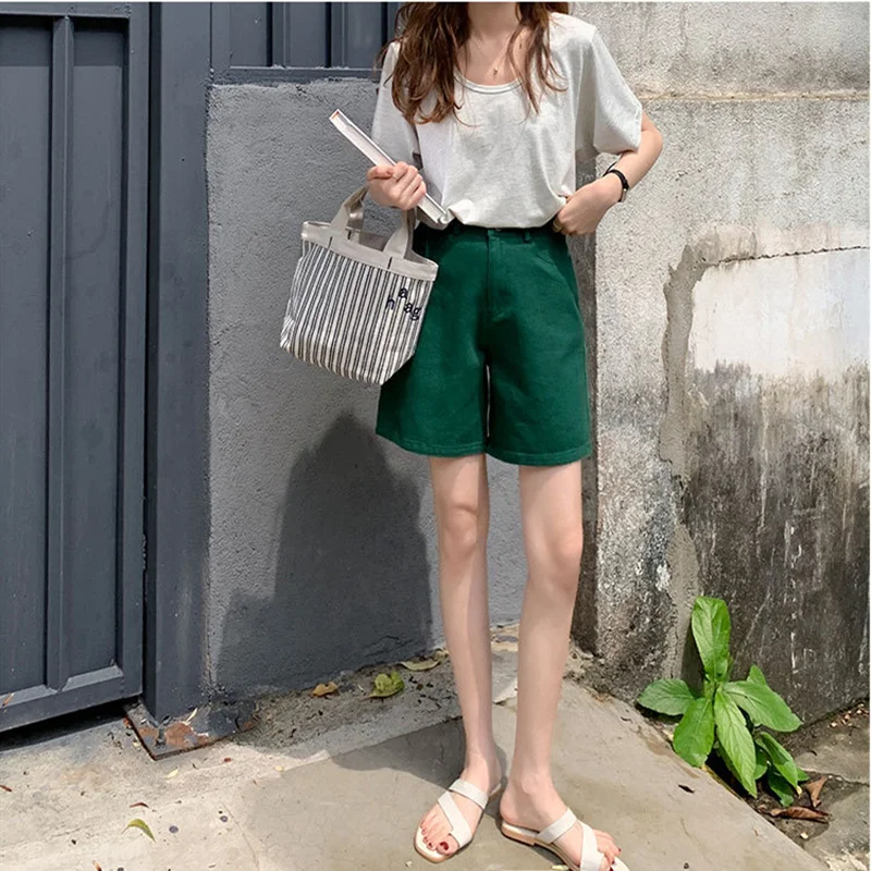 Women Denim Hot Pants Summer 2021 New High Waisted Slim Straight Shorts Solid Color Jeans Streetwear
Women Denim Hot Pants Summer 2021 New High Waisted Slim Straight Shorts Solid Color Jeans Streetwear