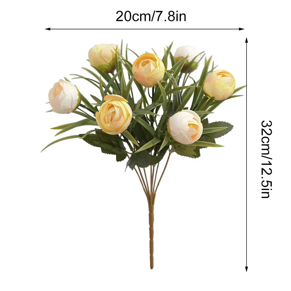 Artificial Flower Bouquet Simulation Silk Tea Rose Bud Floral Bunch Decoration Garden Party Wedding Decoration Cheap Fake Flower
Artificial Flower Bouquet Simulation Silk Tea Rose Bud Floral Bunch Decoration Garden Party Wedding Decoration Cheap Fake Flower