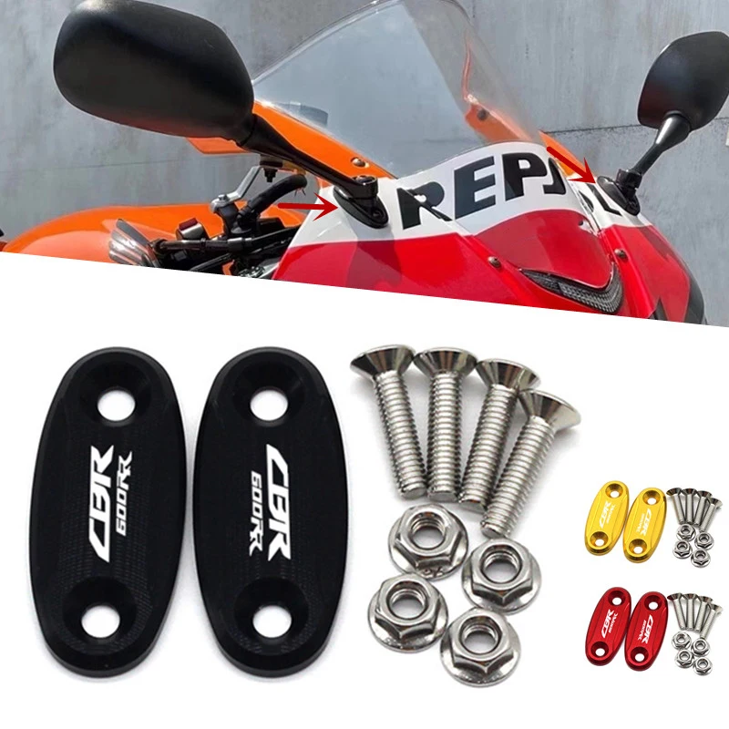 For Honda CBR 600RR cbr600rr 2004-2016 Motorcycle Mirror Hole Cover Windscreen Driven Mirror Eliminators Cap logo CBR600 RR
For Honda CBR 600RR cbr600rr 2004-2016 Motorcycle Mirror Hole Cover Windscreen Driven Mirror Eliminators Cap logo CBR600 RR
