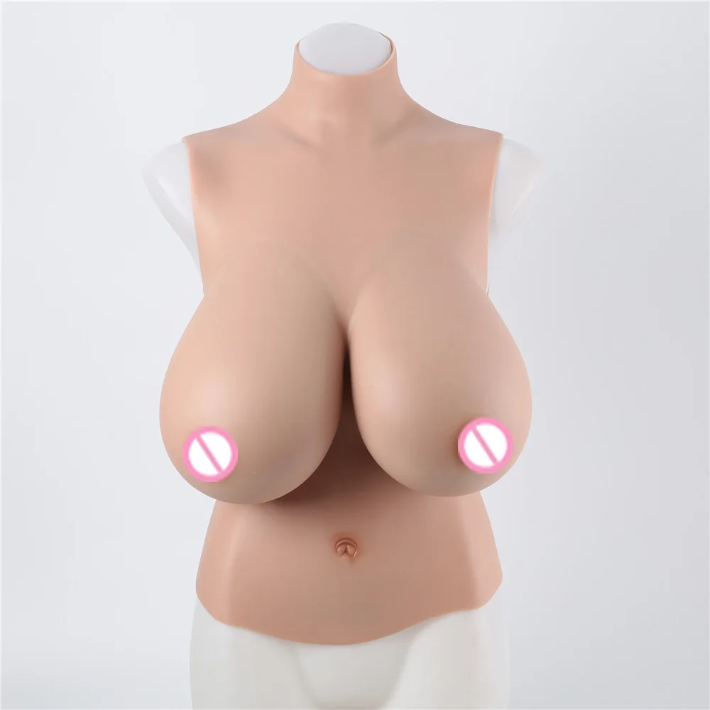 

Боди наполовину с чашкой D/E/H/K, высокий воротник, шея, силиконовые формы для груди, полностью силиконовая заполняющая поддельная грудь для мужчин, Трансвестит, косплей