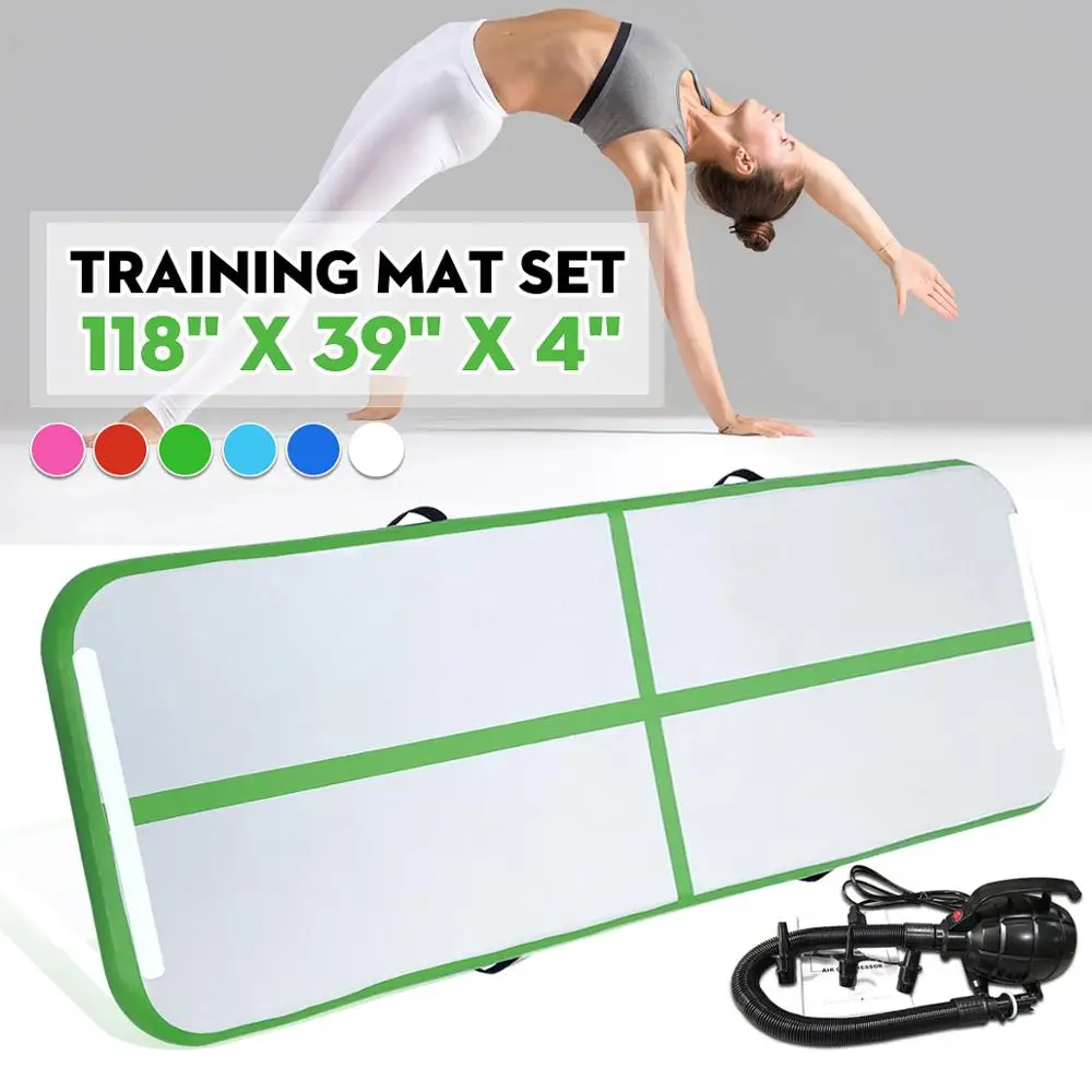 10ft air Track Mat 4 Inches Thick Inflatable Gymnastics Tumbling Mats for Home Use Exercises Training Water Sports Kids Exercise
10ft air Track Mat 4 Inches Thick Inflatable Gymnastics Tumbling Mats for Home Use Exercises Training Water Sports Kids Exercise