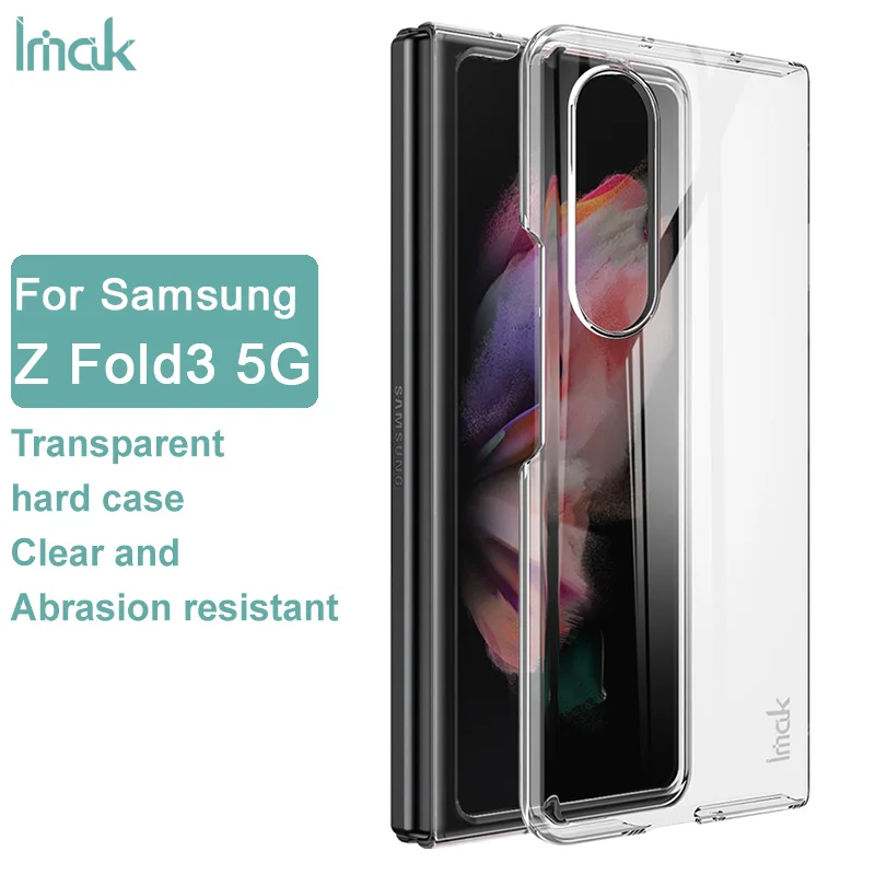 Чехол IMAK Для Galaxy Z Fold 3, прозрачный жесткий пластиковый чехол-накладка из поликарбоната для Samsung Galaxy Z Fold 3 
Чехол IMAK Для Galaxy Z Fold 3, прозрачный жесткий пластиковый чехол-накладка из поликарбоната для Samsung Galaxy Z Fold 3