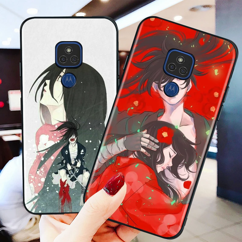 Anime Dororo and mio for Motorola G9 G8 G E7 E6 One Play Marco Hyper Fusion Stylus Power Edge Plus Black Phone Case | Мобильные