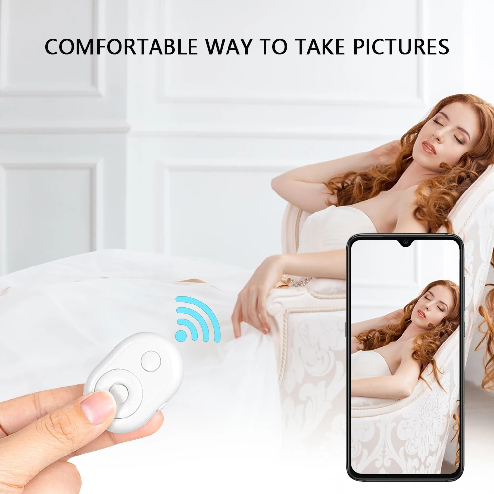 Беспроводной Bluetooth-совместимый спуск затвора мини-телефона селфи-камеры Адаптер