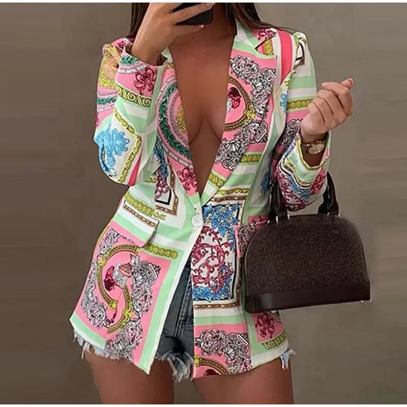 Blazer Women Vintage Blue Printe Jacket 2021 Female Autumn Winter Fashion Long Sleeve Office Coat Ladies Casual Jackets 2021
Blazer Women Vintage Blue Printe Jacket 2021 Female Autumn Winter Fashion Long Sleeve Office Coat Ladies Casual Jackets 2021